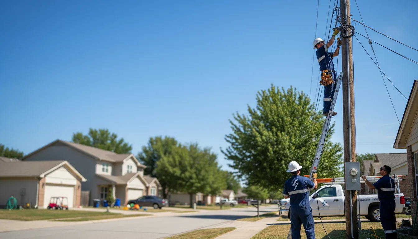 Residential electrician providing installation services in Armstrong Creek, WI